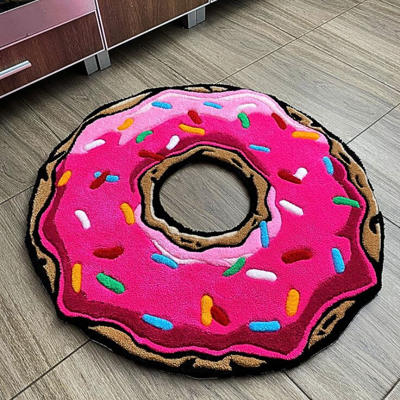 Cute donut rug
