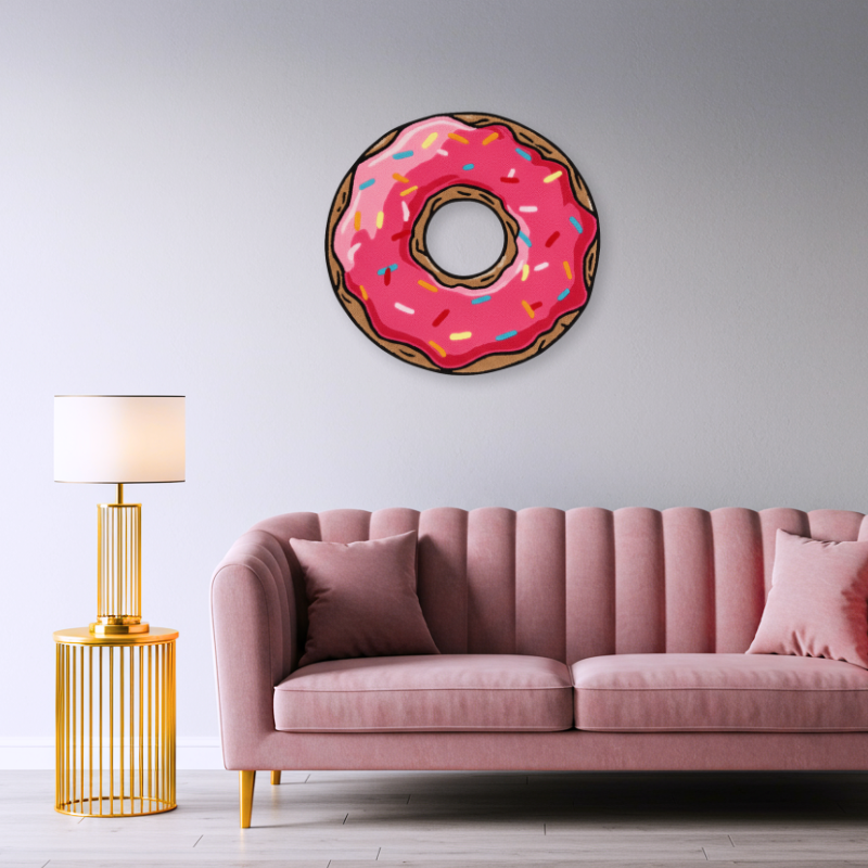 Cute donut rug