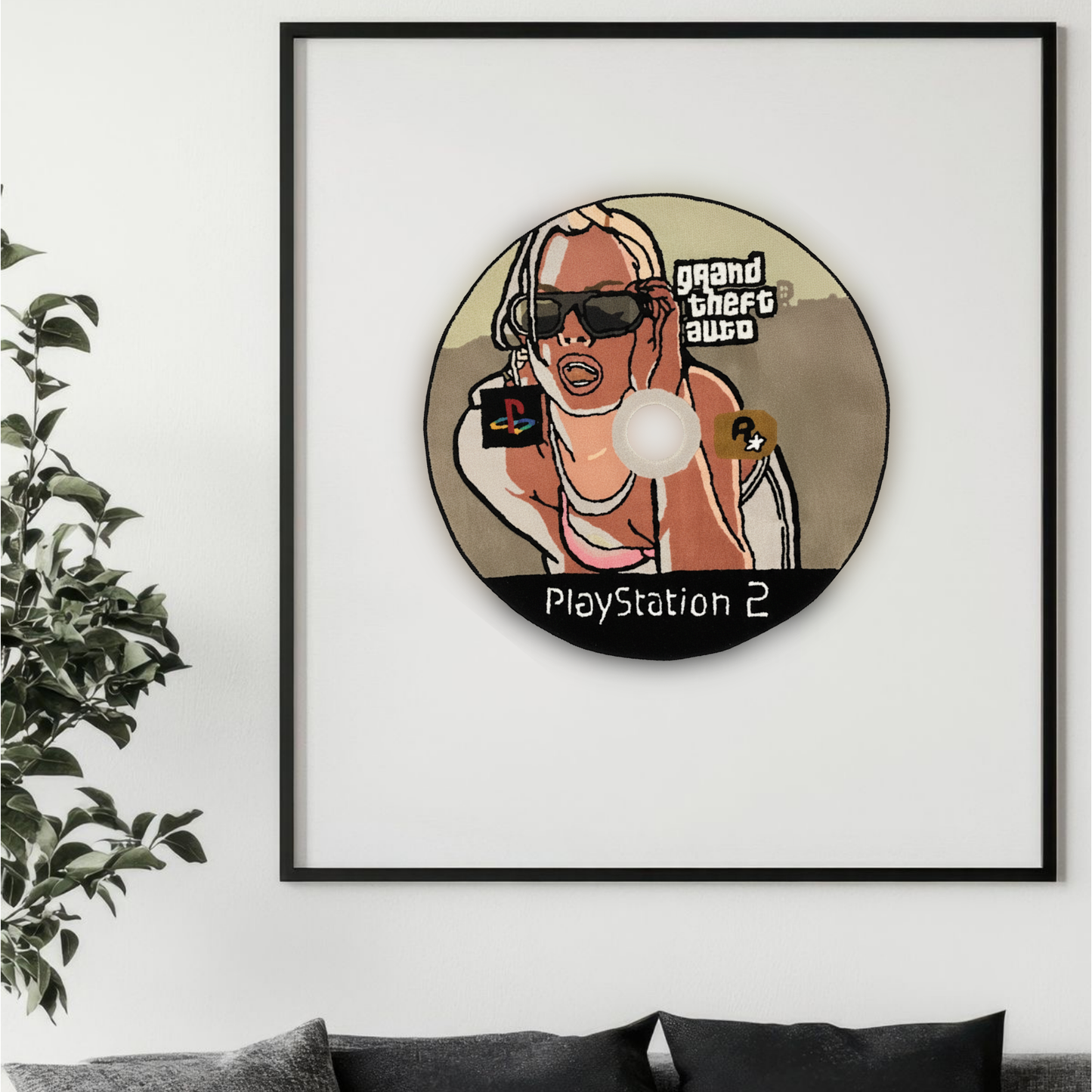 GTA PlayStation two CD rug