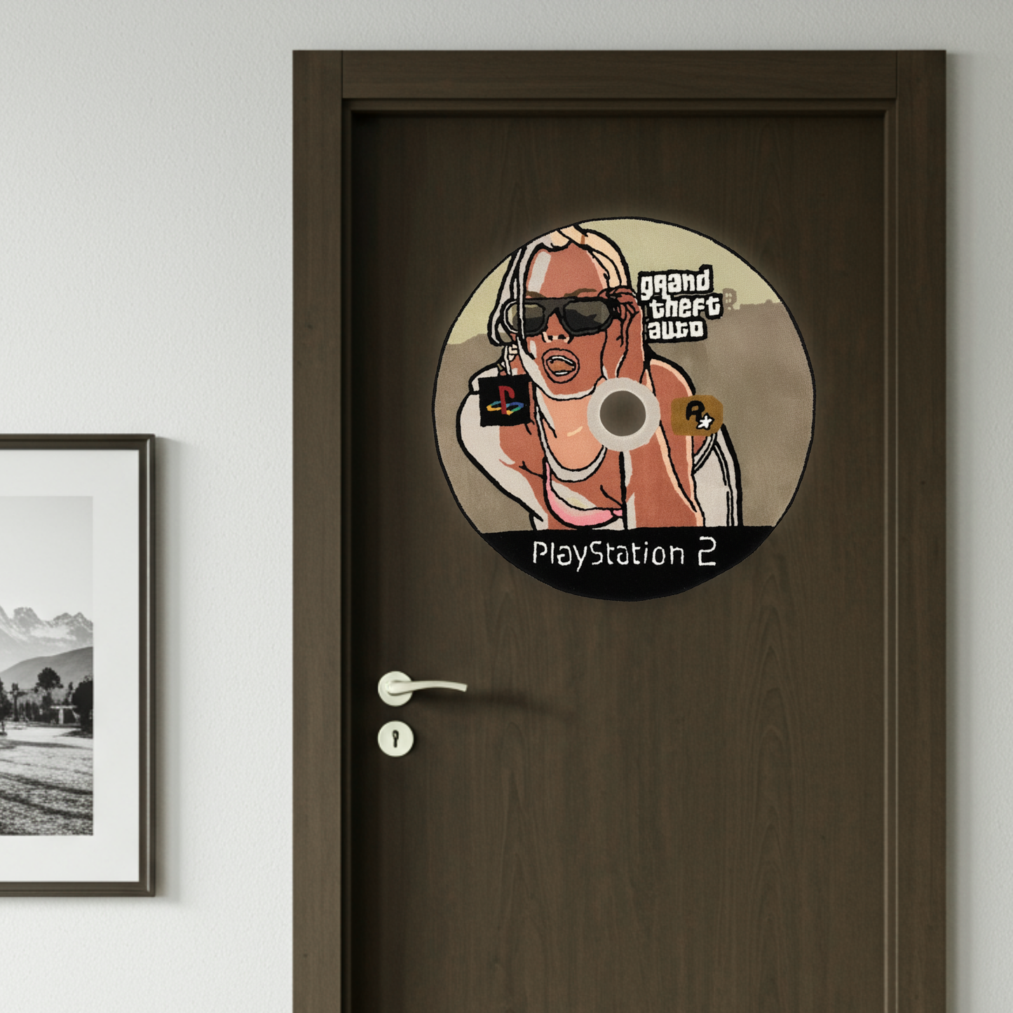 GTA PlayStation two CD rug