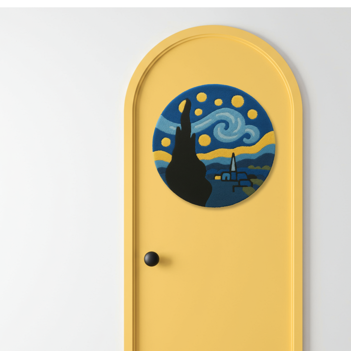 Van Gogh story sky  inspired rug