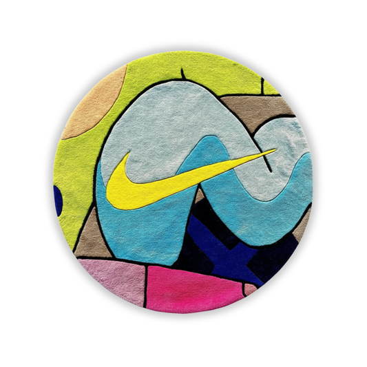 Neon Nike logo Rug