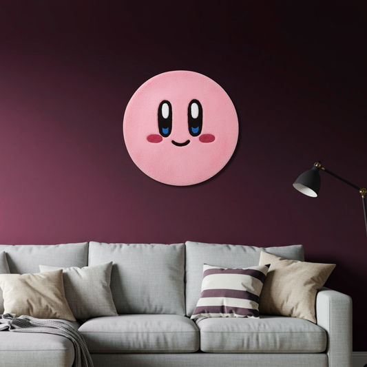 Kirby face rug