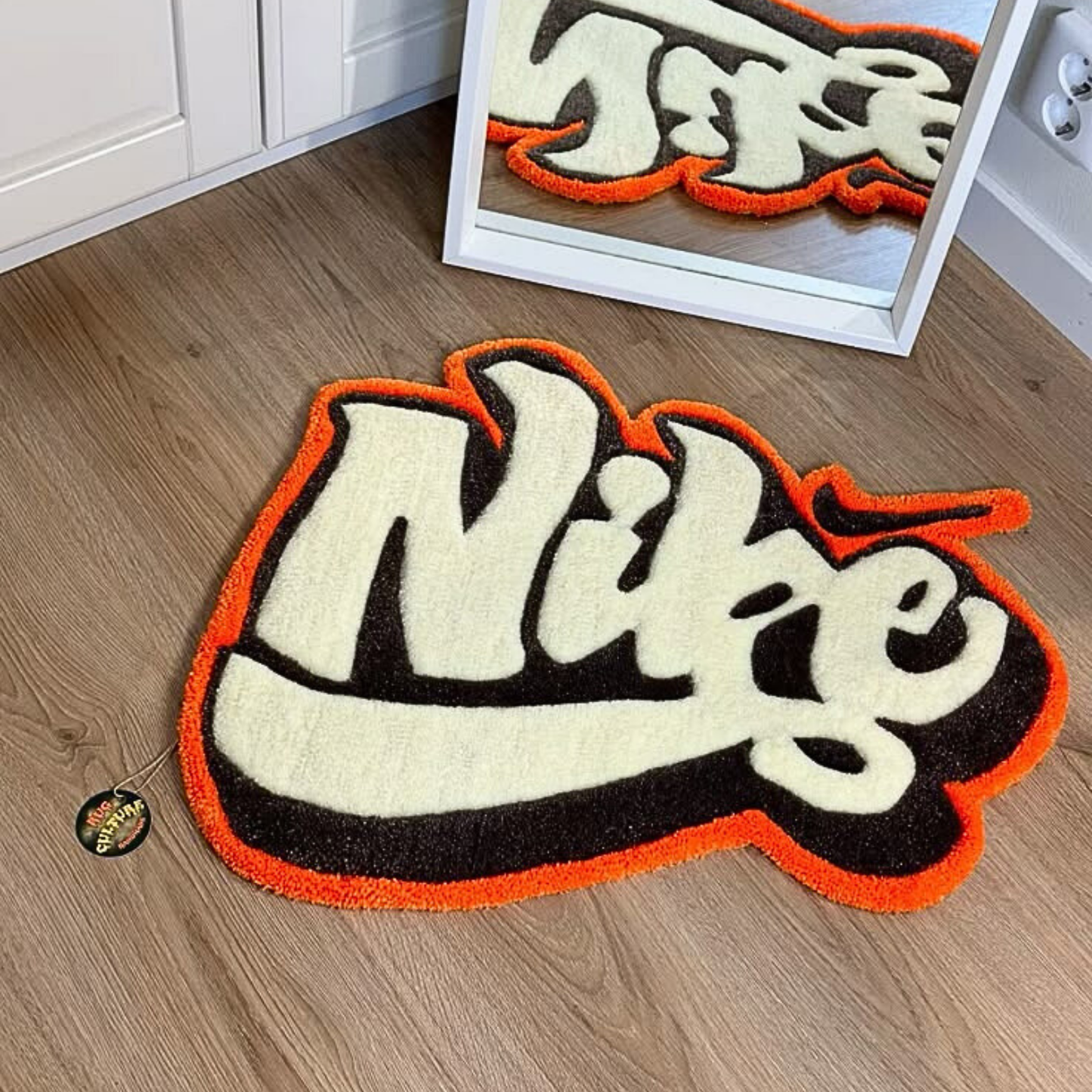 Nike in Cursive Rug