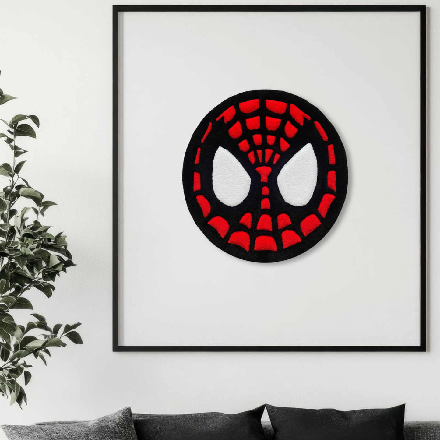 Spider-Man mask rug