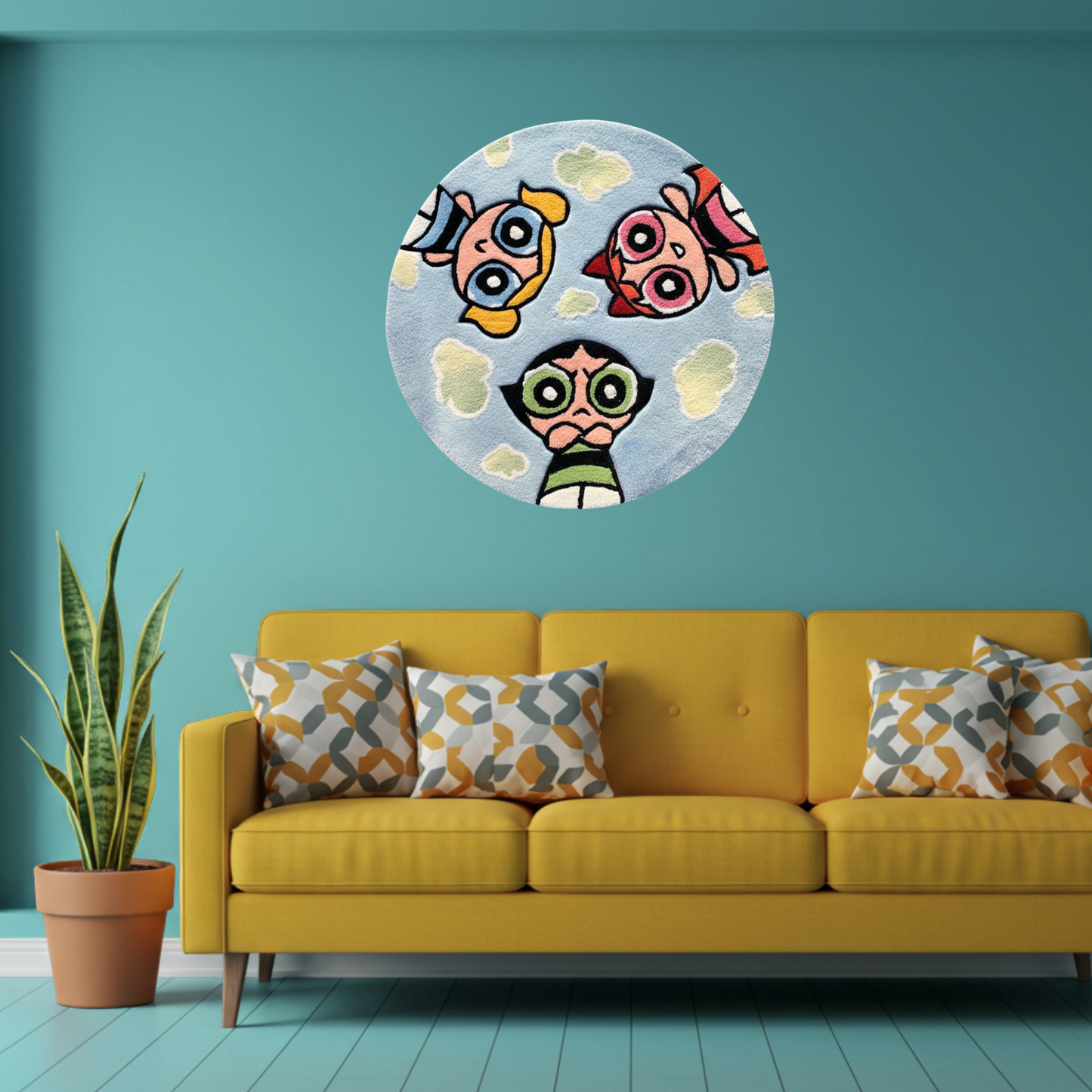 Power puff girls rug