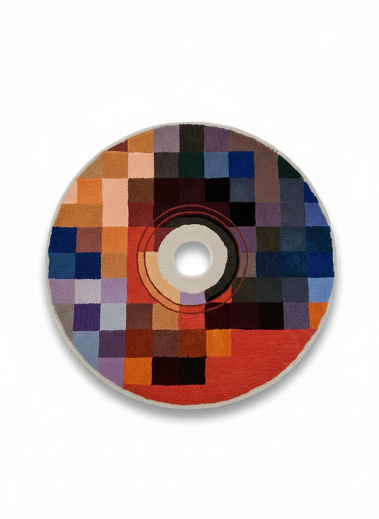 Colorful CD rug