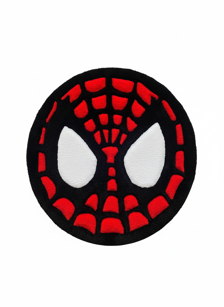 Spider-Man mask rug