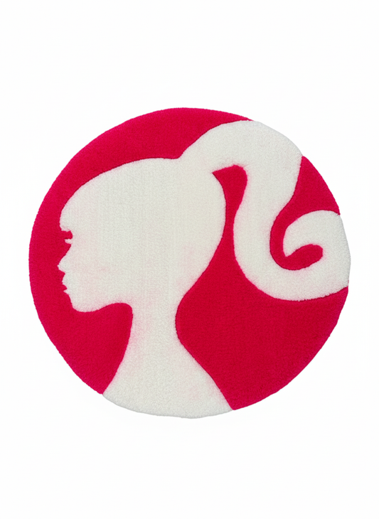 Pink Barbie rug