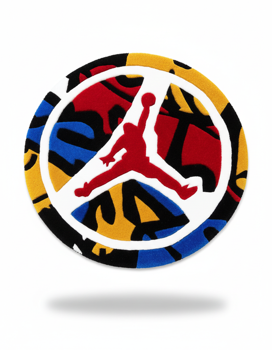 Jordan jumping basketball rug