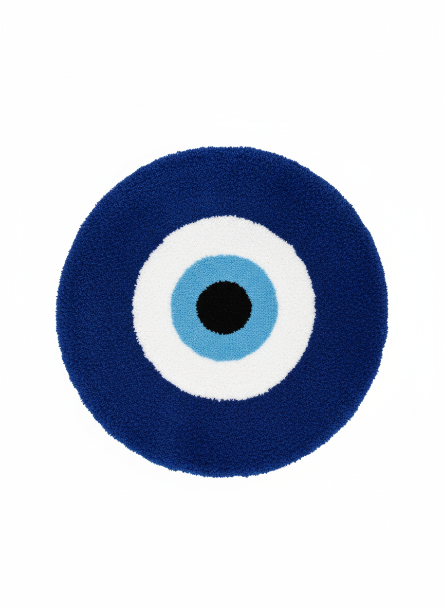 Evil eye rug