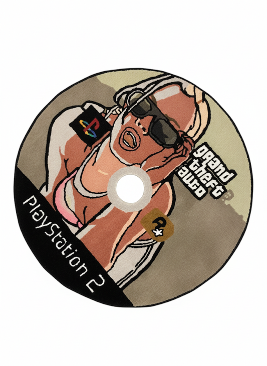 GTA PlayStation two CD rug
